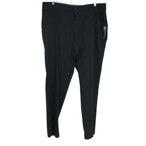 WALTER HAGEN - MEN'S 44 X 34 -BLACK BIG & TALL STRAIGHT LEG SLACK PANTS